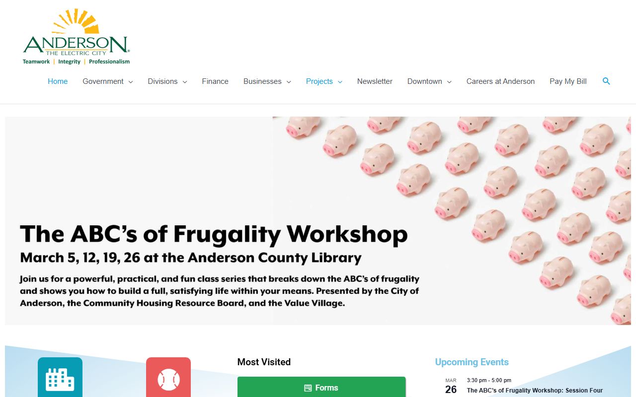 Anderson traffic ticket records