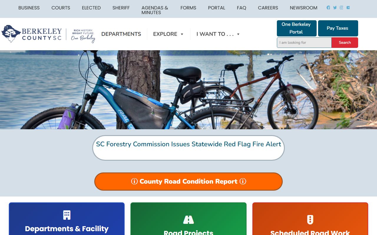 Berkeley County government website traffic ticket records