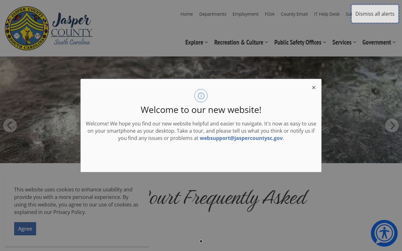 Jasper County Central Traffic Court traffic ticket records