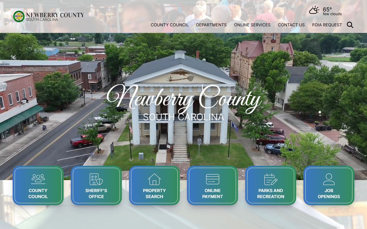 Newberry County government website traffic ticket records