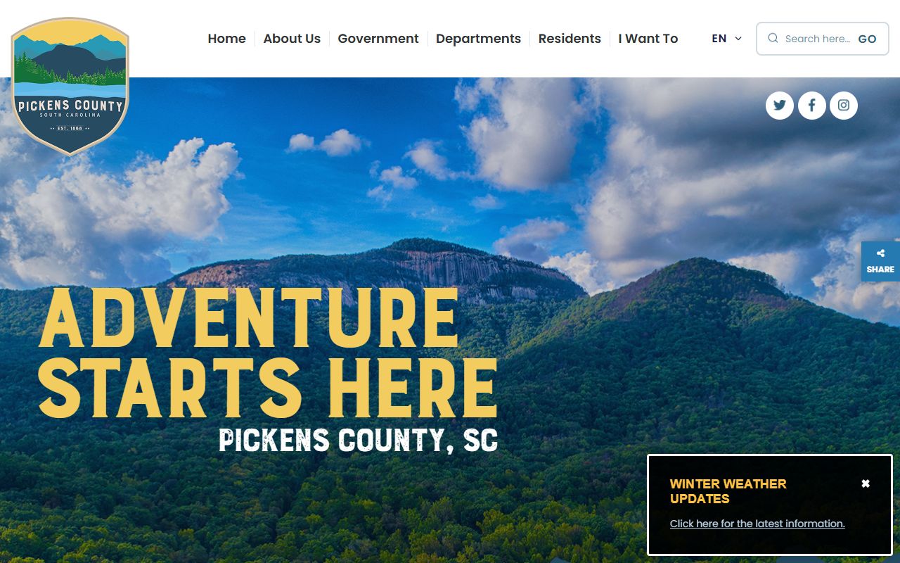 Pickens County government website traffic ticket records