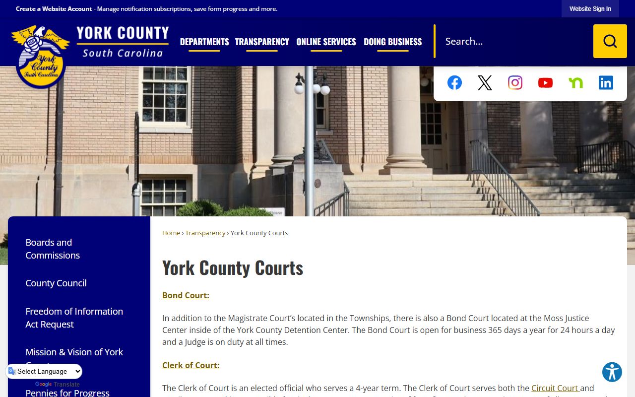 York County courts traffic ticket records
